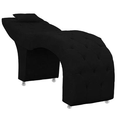 Maca Estofada Capitone Julia Para Estetica Facial Sombrancelha E Cilios Suede Preto