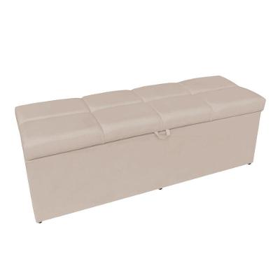 Calçadeira Nina 0,90 Cm Suede Bege