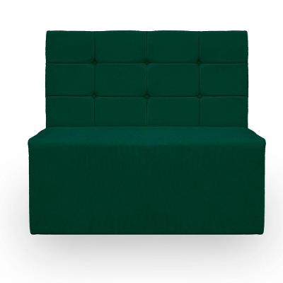 Canto Alemão Confortável Para Apartamento Cozinha E Restaurantes Suede Cor Verde Esmeralda