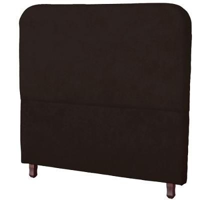 Cabeceira Casal Queen Estofada Para Cama Box Lizza Veludo Cor Marrom