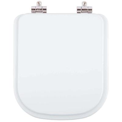 Assento Sanitario Poliéster Com Amortecedor Quadra Branco Para Vaso Deca