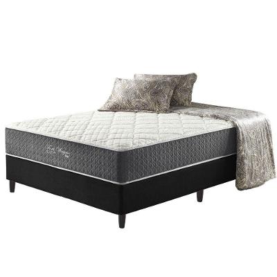 Cama Box Preto + Colchão Fort Wayne Molas Ensacadas 138cm
