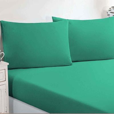 Jogo De Cama Malha Lençol 100% Algodão Gran Moratta 3 Peças King - Verde Jade
