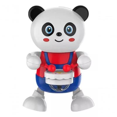 Urso Panda Dançante Brinquedo Musical Dança Mexe Luz E Som