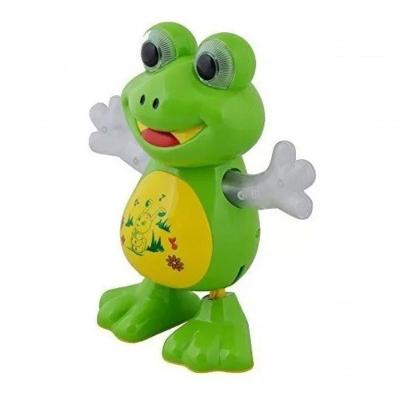 Sapo Dançante Brinquedo Musical Anda Dança Mexe C- Luz E Som