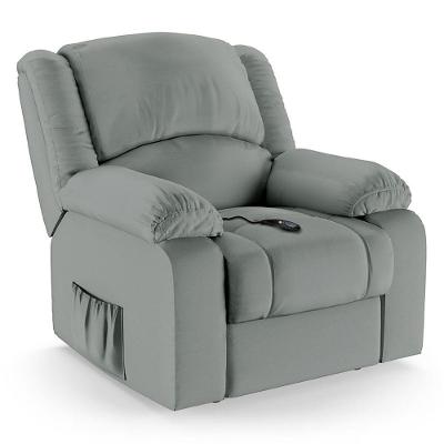 Poltrona Do Papai Reclinável Melim Controle Power Elétrico Sintético Pu Fh1 - D'rossi Cor Cinza