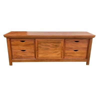 Rack Madeira De Demolição 160 X 60 Maciço Com 4 Gavetas Sudeste Rústico