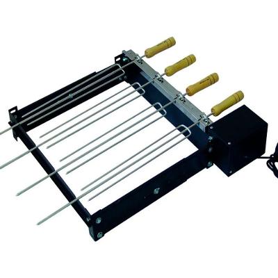 Kit Giratório Baixo para Churrasqueira com 4 Espetos Bivolt