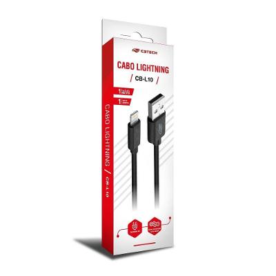 Cabo Usb-ligthtning 1m 2a Cb-l10bk C3tech