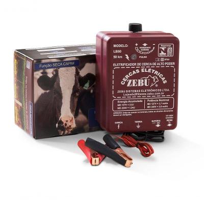 Eletrificador Rural 50km 1,5j Luz E Bateria 12v Lb50 Zebu