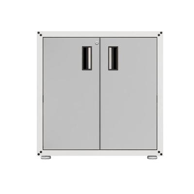 Balcão 2 Portas Branco E Cinza Itbe For Home