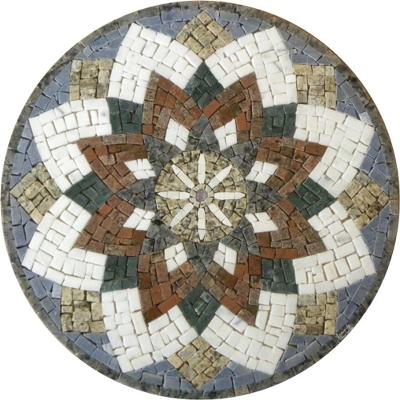 Mandala Indiana Piso Mosaico árabe