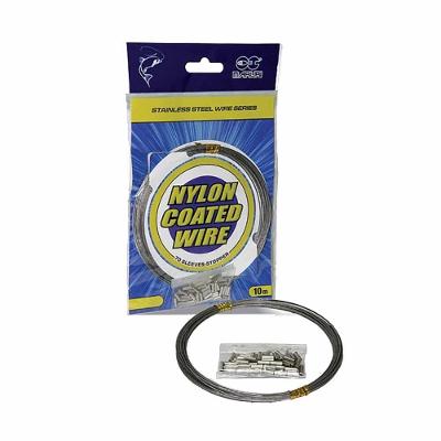 Cabo De Aço Revestido Em Nylon P/ Pesca Nickel 20Lb 10M