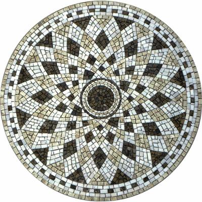 Piso Em Mosaico Romano Semente De Girassol I Tamanho 150cm