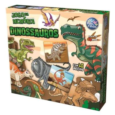 Jogo Da Memoria Dinossauros - Pais E Filhos