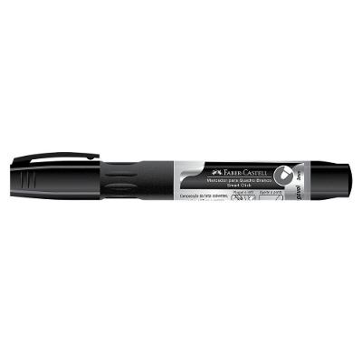 Pincel Marcador Quadro Branco Recarregável Com Refil Faber-castell Preto