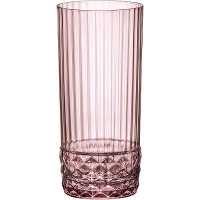 Jg 6pç Copo Long Drink Bormioli Rocco America 20s Vidro 490ml 16x7x7cm Rosa