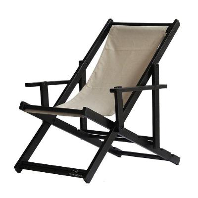 Espreguiçadeira Preguiçosa Dobrável Black Cb-bege