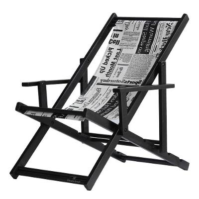 Espreguiçadeira Preguiçosa Dobrável Black Cb-jornal