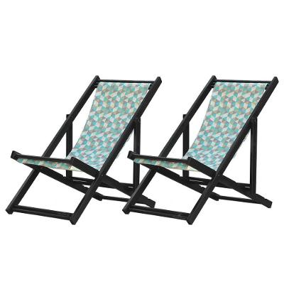 Kit 2 Espreguiçadeiras Dobrável Black Sb-triang Azul