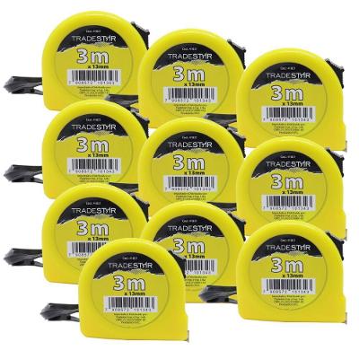 Kit 10 Trena Aço Metal 3m Bolso Básica Fita Com Trava