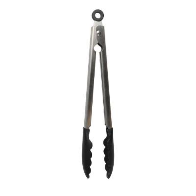 Pegador De Alimentos Pinça Inox Multiuso Preto Kitchenaid