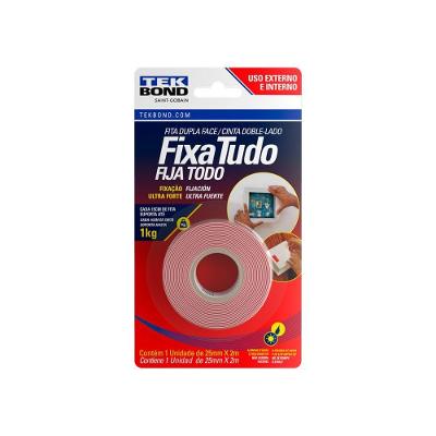 Fita Acrílica Dupla Face Externa 25mmx2m - Tekbond