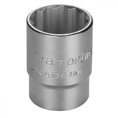 Soquete Estriado Em Aço Cromo Vanadio 19 Mm - Encaixe 1/2 Tramontina Pro