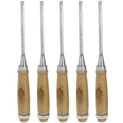 Kit 5 Formão Madeira Corte Entalhe 1-4 Pol Tradestar