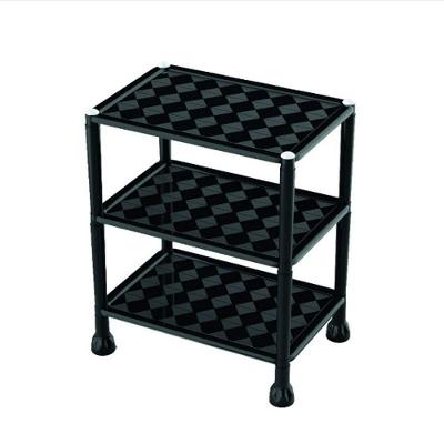 Organizador Modular 3 Andares Plástico Resistente Impermeável Cor Preto