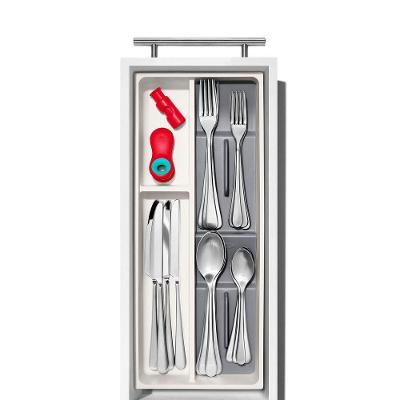 Organizador De Talheres Para Gaveta Expansível Com 3 Compartimentos 6x41x14cm Oxo