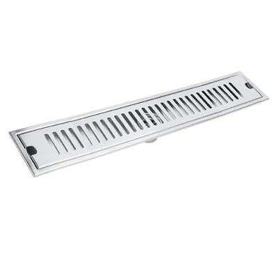 Ralo Linear 40cm Aço Inox Banheiro Area Externa Anti Odor Anti Inseto Lavabo Piscina Quintal