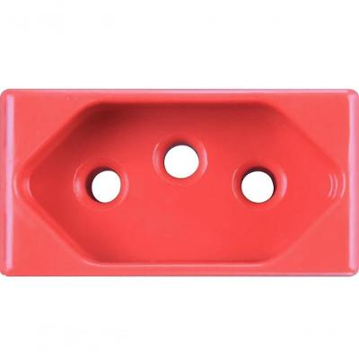 Kit 12 Módulo Tomada 2p T Tramontina 20 A 250 V Vermelho