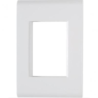 Kit 8 Placa 3 Postos Juntos 4x2 Tramontina Liz Branca