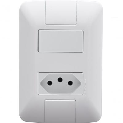 Kit 12 Conj 4x2 1 Interruptor Tomada 2p+t 10a 250v Tramontina