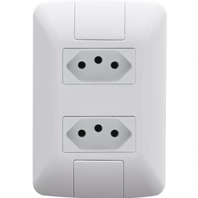 Kit 3 Conj 4x2 Com 2 Tomadas 2p+t Tramontina 20a 250v