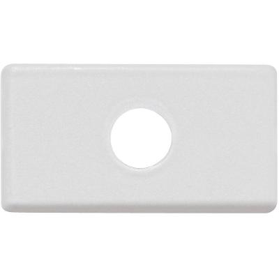 Kit 6un Módulo Tampo Com 1 Furo 9,5 Mm Tramontina Branco Tramontina