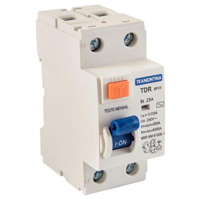 Interruptor Tdr-25 2p 25 A 30 Ma 6 Ka Tramontina Tramontina