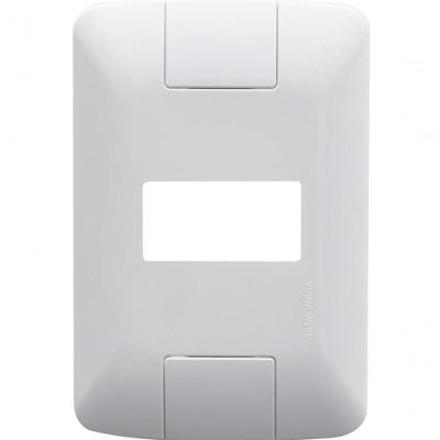 Kit 6 Placa 1 Posto Horizontal 4x2 Tramontina Aria Branca