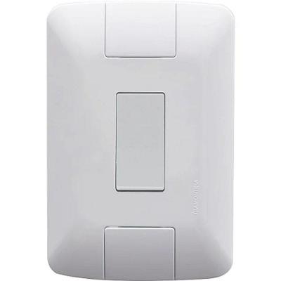 Conjunto Placa Com 1 Interrupitor Simples 6a Aria Branca - Tramontina
