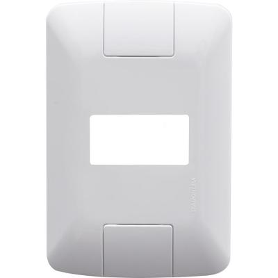 Kit 12 Placa 1 Posto Horizontal 4x2 Tramontina Aria Branca