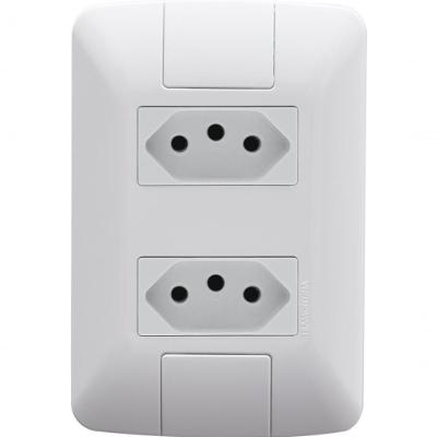 Kit 6 Conj 4x2 Com 2 Tomadas 2p+t Tramontina 20a 250v