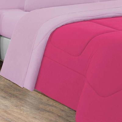 Edredom Malha 100% Algodão Gran Moratta 1 Peça Queen - Pink-rosa Bebê