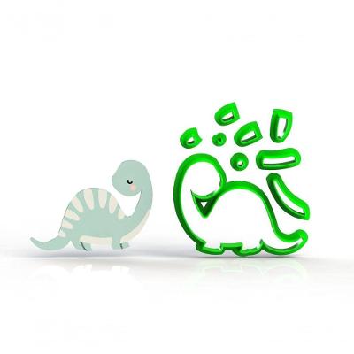 Cortador Dinossauros Festa - Mod 4 Tamanho 5 Cm