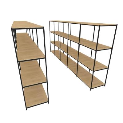 Praleira De Aço Reforçada Mini Porta Pallet 200x60x90 Estante Estoque Bandeja Crua Módulos Conjugados 5 + 5