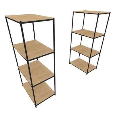 Praleira De Aço Reforçada Mini Porta Pallet 200x60x90 Estante Estoque Bandeja Crua 2 Módulos