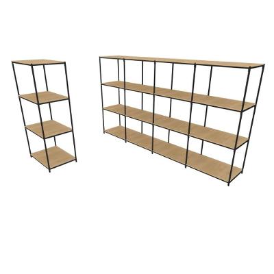 Praleira De Aço Reforçada Mini Porta Pallet 200x60x90 Estante Estoque Bandeja Crua 1 Módulo + 4 Módulos Conjugados