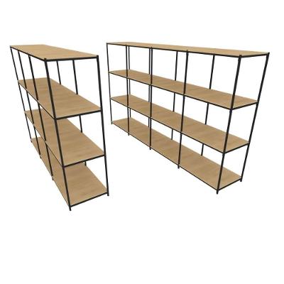 Praleira De Aço Reforçada Mini Porta Pallet 200x60x90 Estante Estoque Bandeja Crua Módulos Conjugados 3 + 4