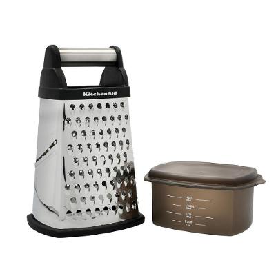 Ralador Inox 4 Faces Com Pote Medidor Kitchenaid Cor:preto Preto