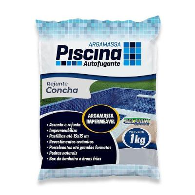 Rejunte Piscina Impermeável Cor Concha 18kg